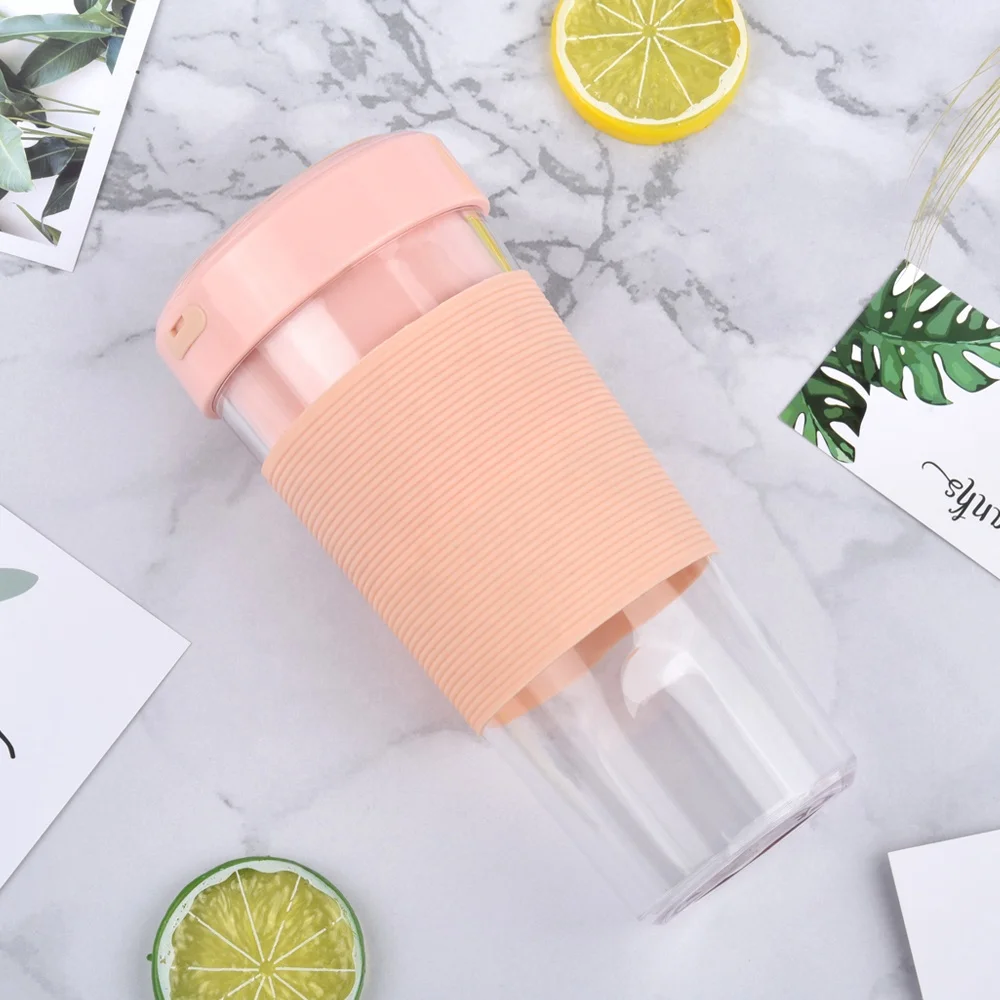 
2020 Juicer Blender Cup Magnet Inductive Alignment USB Rechargeable for Vegetable Fruits Juicer Mixer Bottle 400ml 