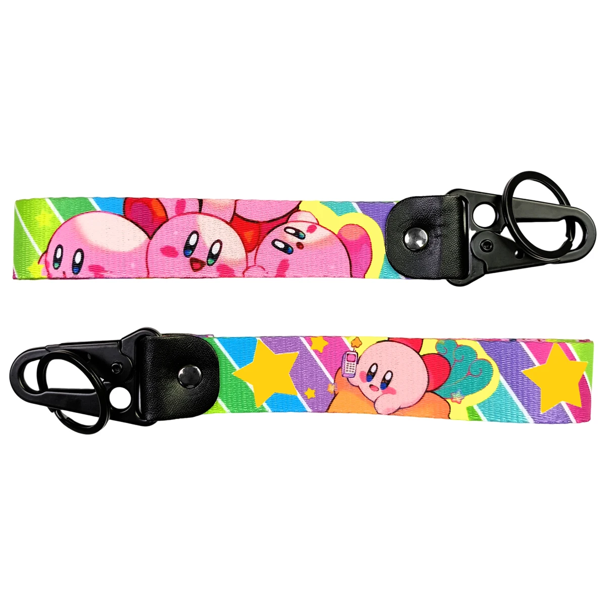 Creative Cartoon Eagle Keychain Double Sided Nylon Custom Embroidered Short Lanyard Cute Cartoon Anti-drop Phone Camera Keychain