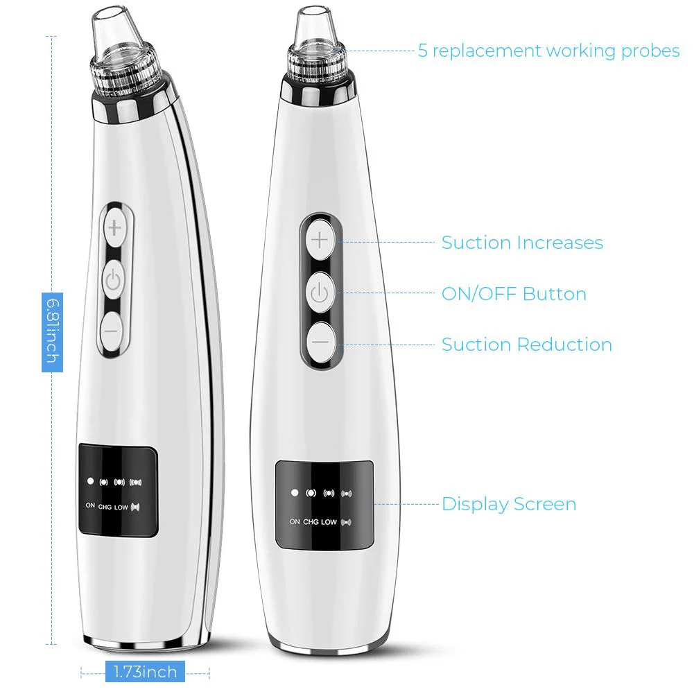  Professional Skin care rechargeable electric facial nose Vacuum blackhead