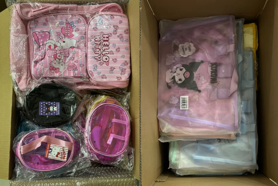 Promotion Gift Double Side Sanrioo Anime Small Kuromi Pendant Key Chain Kawaii Accessories Halloween Christmas Acrylic Keychains