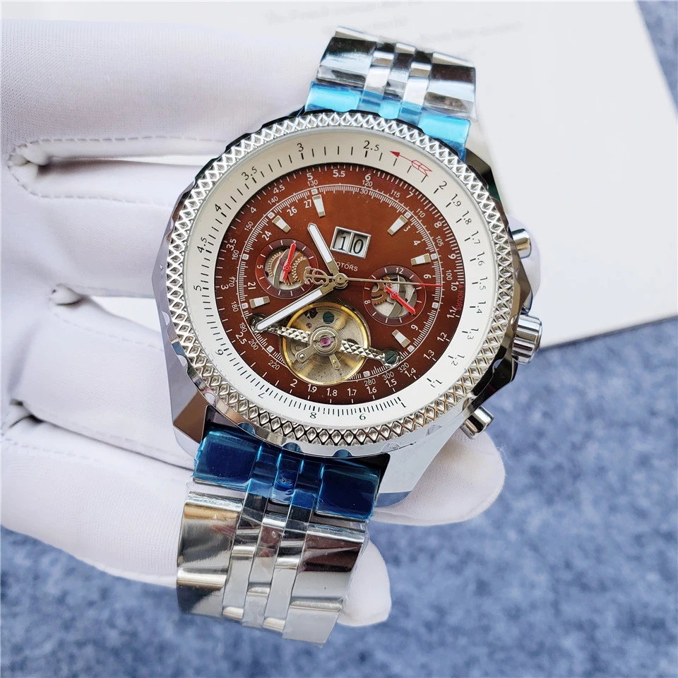 Quality waterproof Sapphire Glass 316L Stainless Steel Automatic BR Men Watch