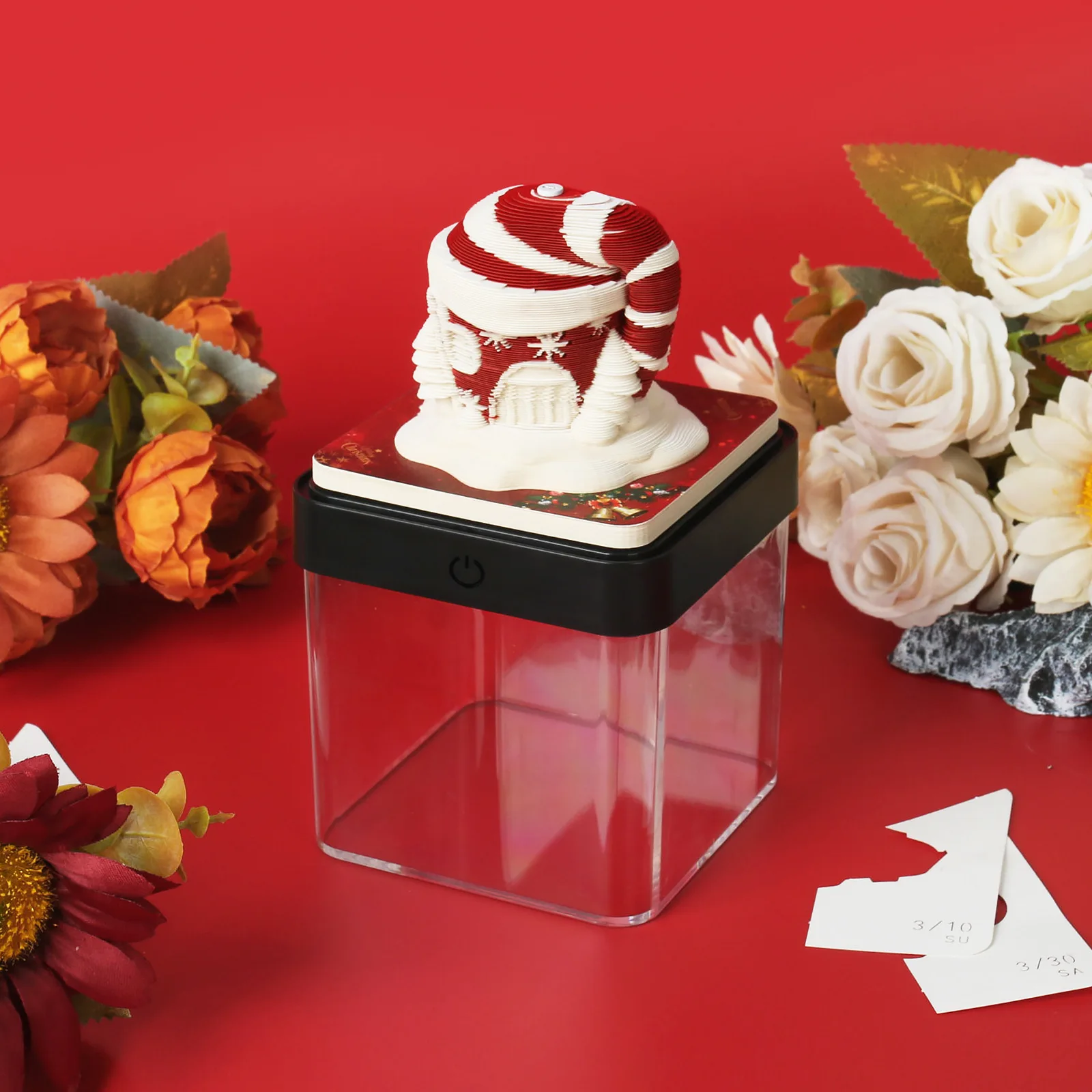 Christmas Decorations 3D Memo Pad Custom Sticky Note Set Table Calendar Magical Calendars Notepad Christmas Novelty Gifts