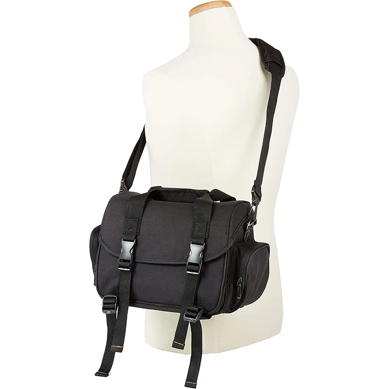 Free sample Camera Bag, SLR DSLR Canvas Crossbody Camera Case, Compact Camera Shoulder Bag with Rain Cover for Women and Men