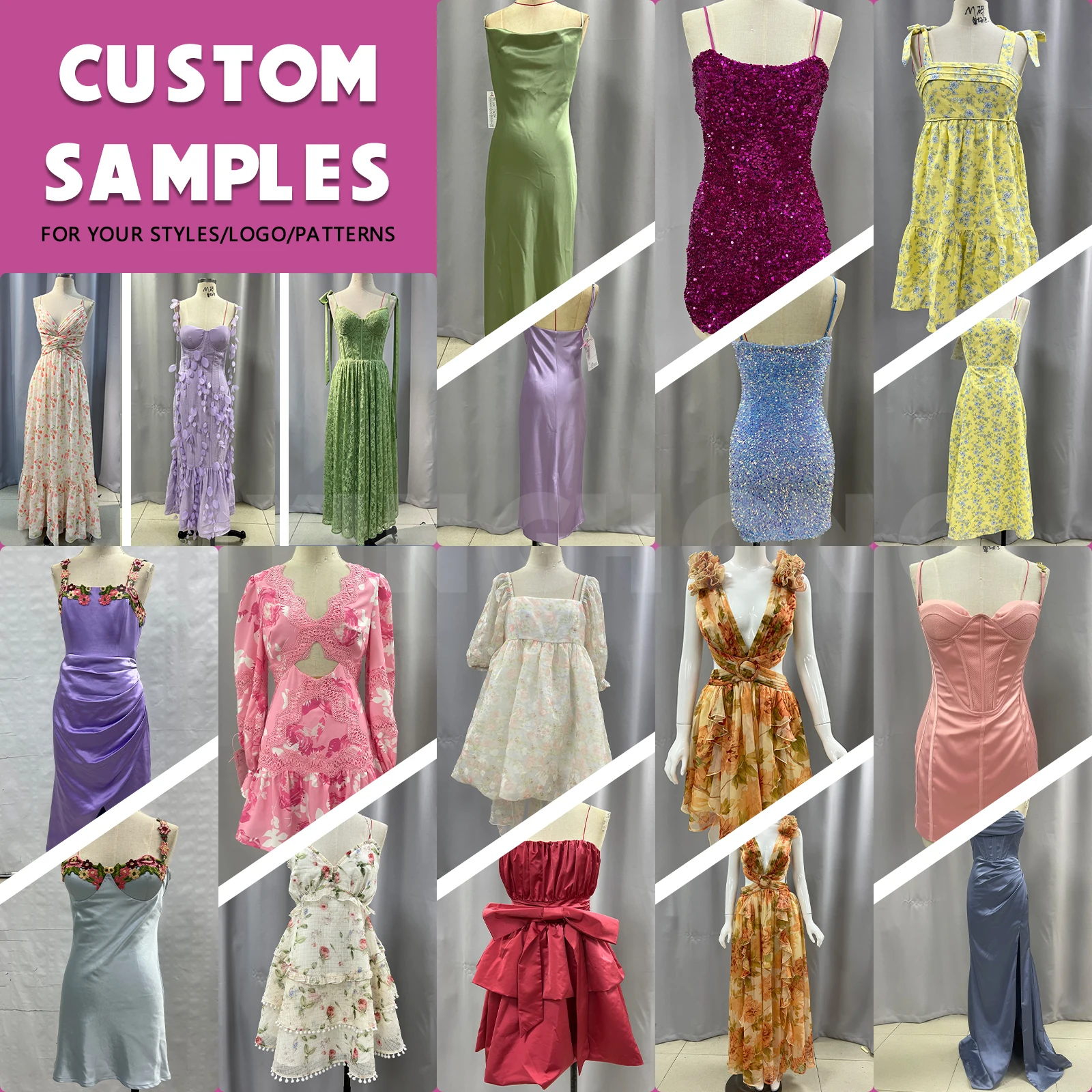 2024 Made In China Brand Logo Small Orders Custom Designer Premium Clothes Manufacturers Y2K Clothing Women Made Dress Custom