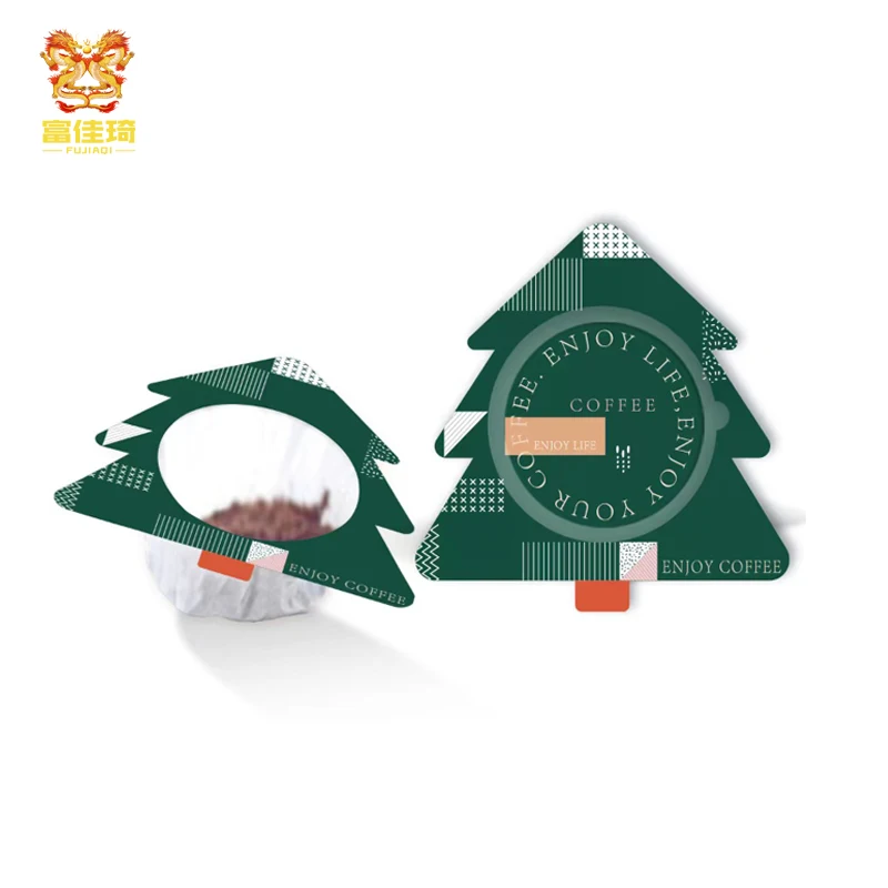 OEM ODM custom Portable Brew christmas Coffee Tea arbitrary shape Coffee Filter Bag Ufo Flying Saucer Filters Paper factory