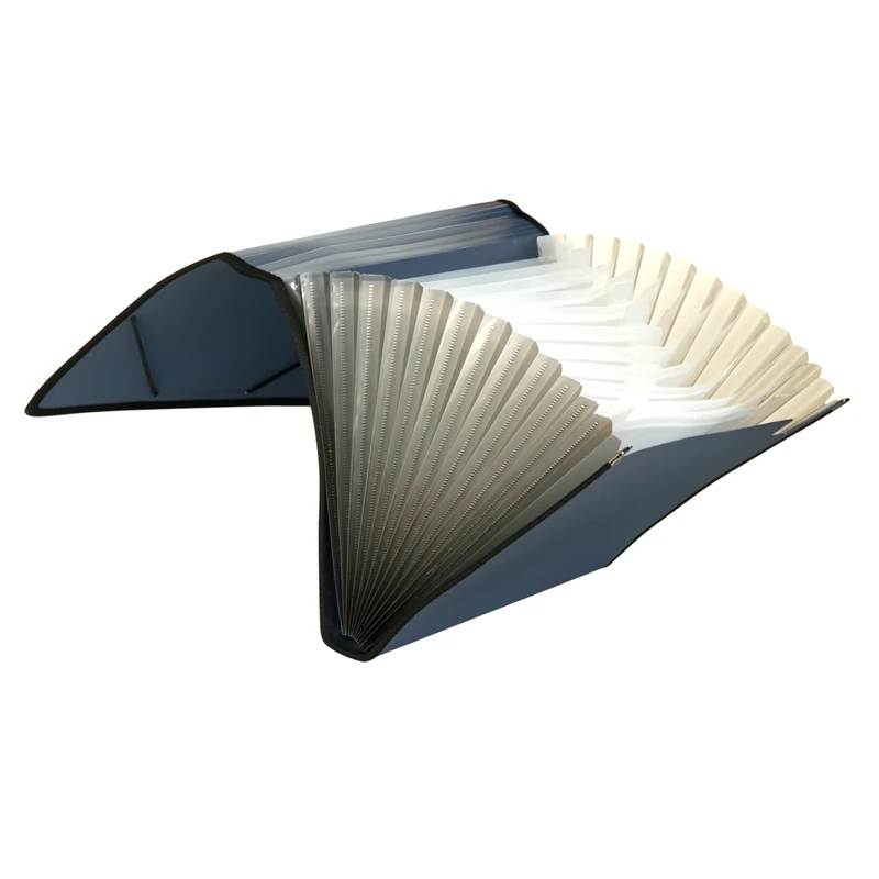 13-Pocket Accordion Expanding File Organizer PP Paper Folder with Bag Pattern A4 Size School Use Holds 425 Letter/A4 Sheets