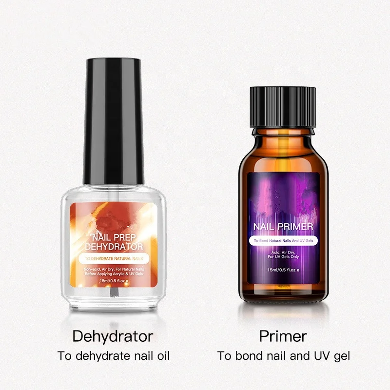 Melason Private Label Nail Dehydrator and Primer Air Dry No Need Cure Acrylic Nail Art  for Nail Care