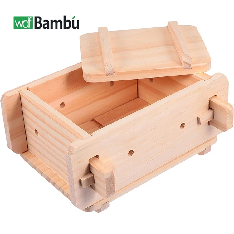 WDF High Quality mini tofu press maker tofu presser making mold machine manual bamboo tofu press for daily use
