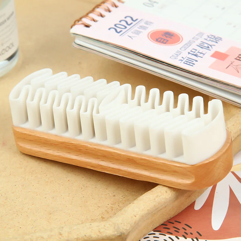 Household Shoe Cleaning Brush Fur Soft Bristle Suede Abrasive Rubber Shoe Rub Non-Damaging Shoe Cleaning Brush