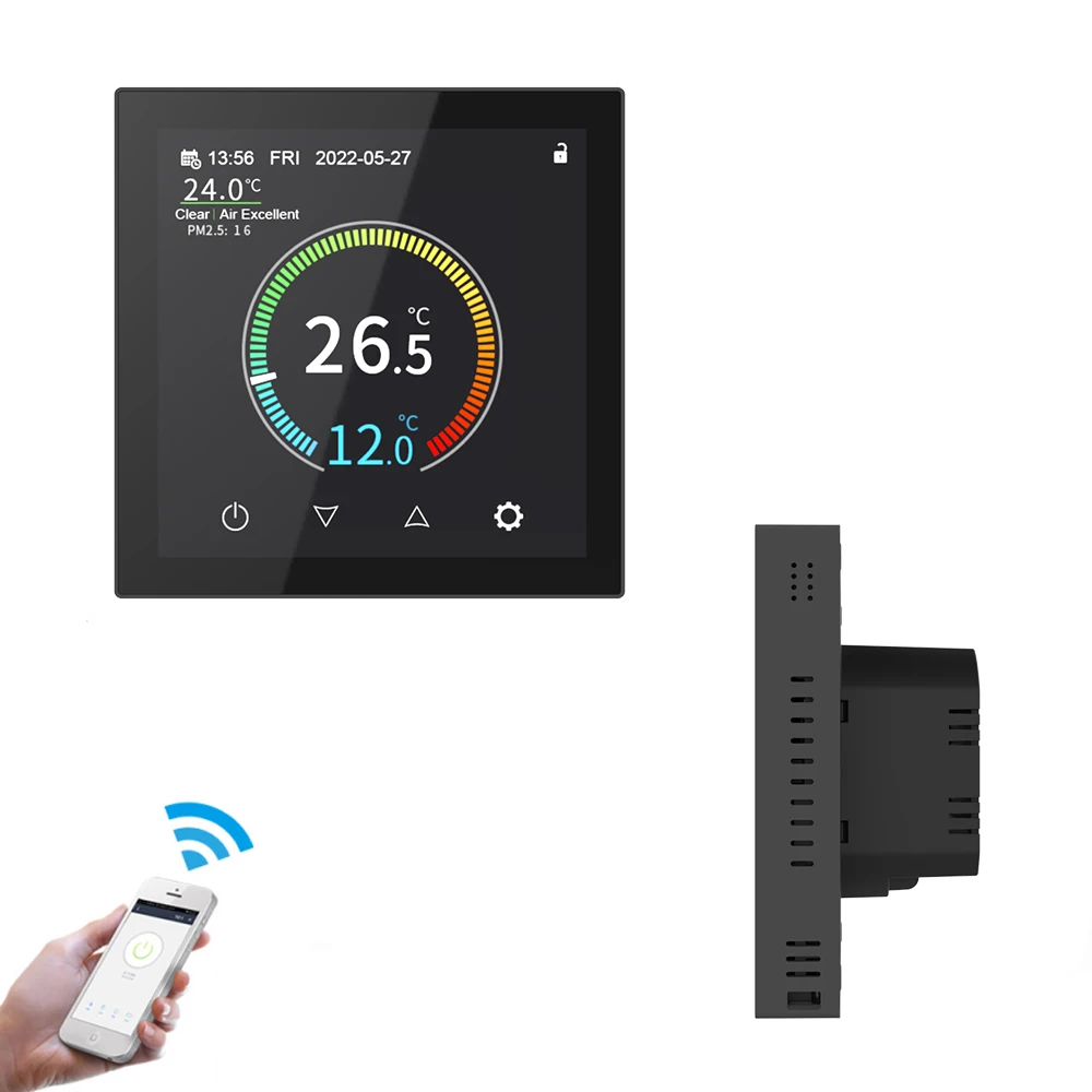 Home Wifi Floor Heating Digital Ir Wifi Colorful Screen Digital Wifi Smart Tuya Thermostat