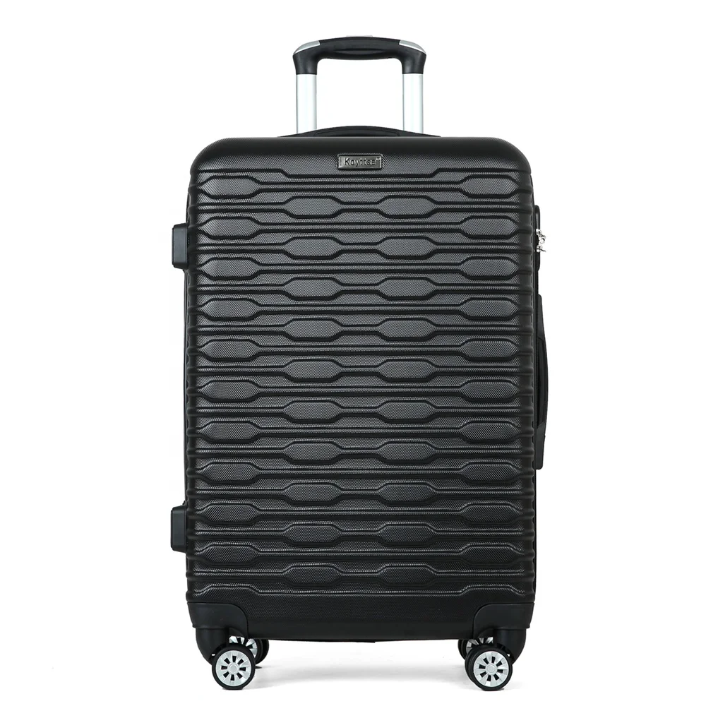 Luggage ABS Trolley Suitcase Set 3pcs color Customize Hard Case Travelling black Luggage Sets