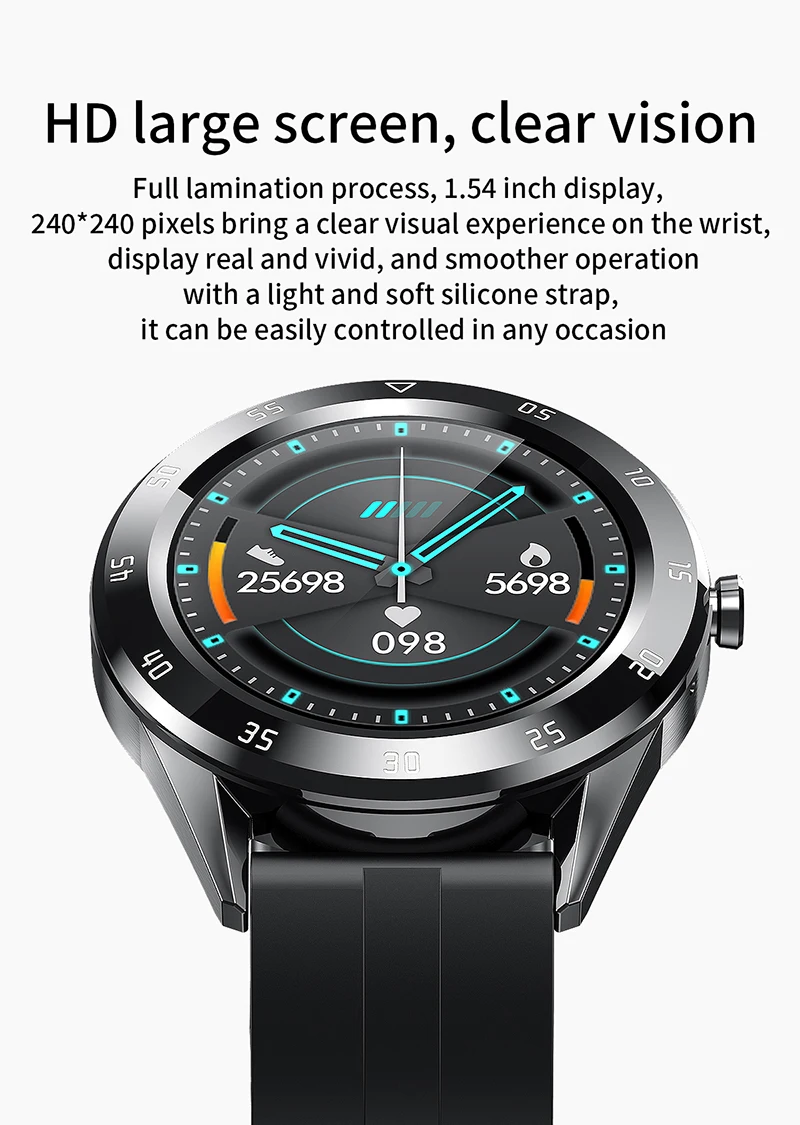 1.54 Full Touch Screen Y10 Smart Bracelet IP68 Waterproof Smartwatch 64MB Heart Rate Monitor Sport Smart Bracelet For Exercise