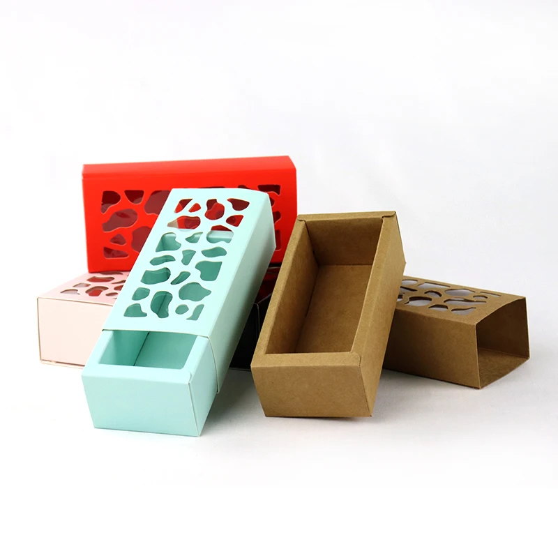 Customised Eid Square Clear Window Craft Kraft Cookie Biscuit Macaroon Boxes With Transparent Window