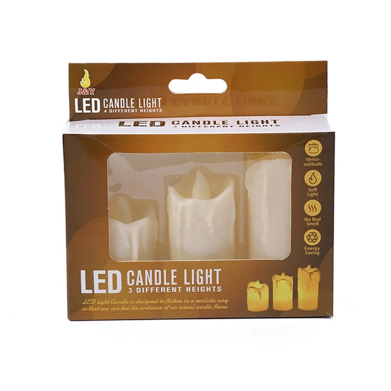 2024 Wholesale New Electronic Flameless Led Candles Light Halloween Mini Wind Light Creative Electronic Candle