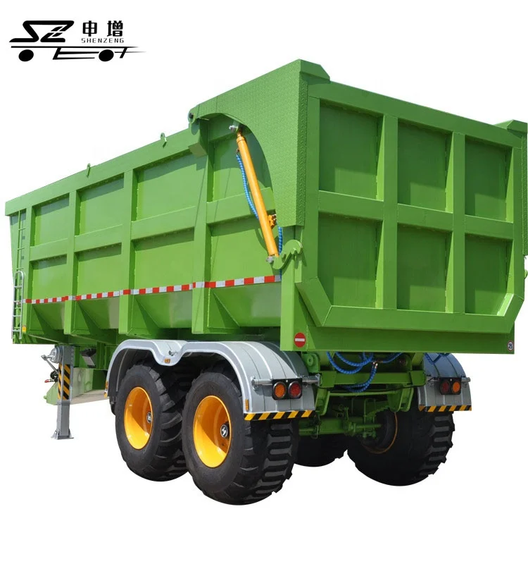 15Ton 18Ton Hydraulic Lift Tipping Trailer For Grain Silage Transportation Trailers