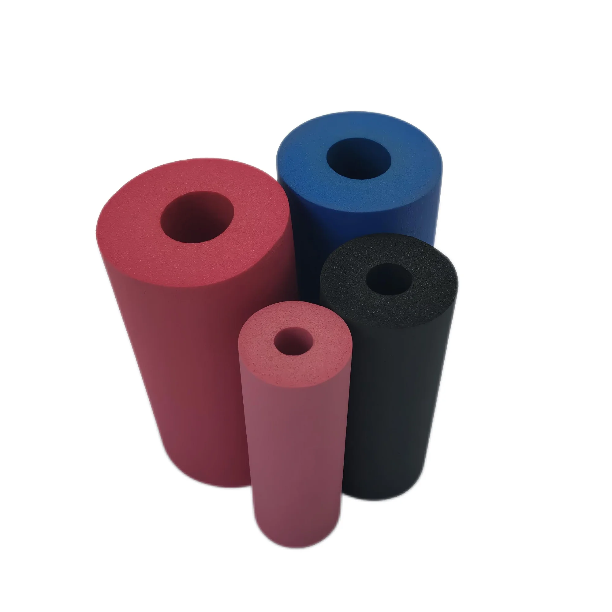 Custom Flexible Colourful NBR PVC Rubber Foam Pipes Foam Insulation Protect Tube Silicone Rubber Color Foam Tube Pipe