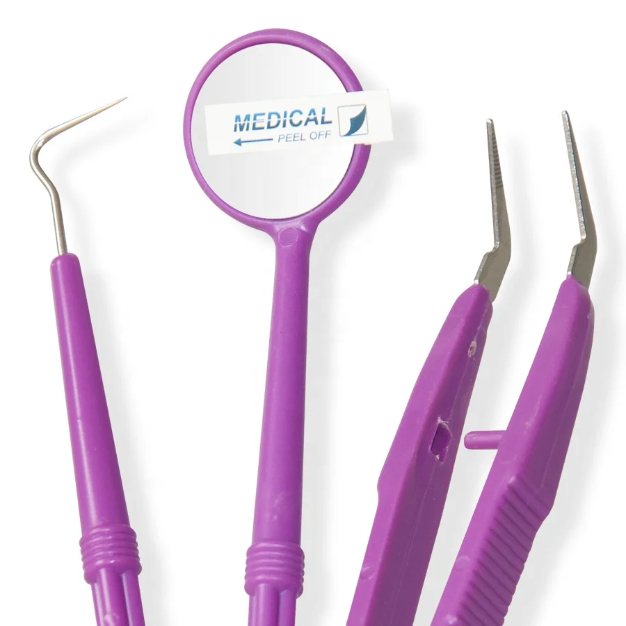 3 IN 1 Disposable Dental Examination Kit Dental Instruments kits For Dental Use