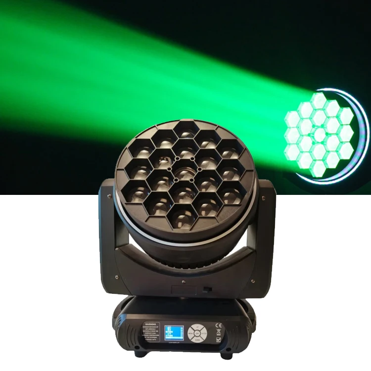 B-EYE K15 19x40W Led Moving Head Light RGBW 4in1 Pixel Zoom Beam Wash FX Pro Entertainment Stage Lighting