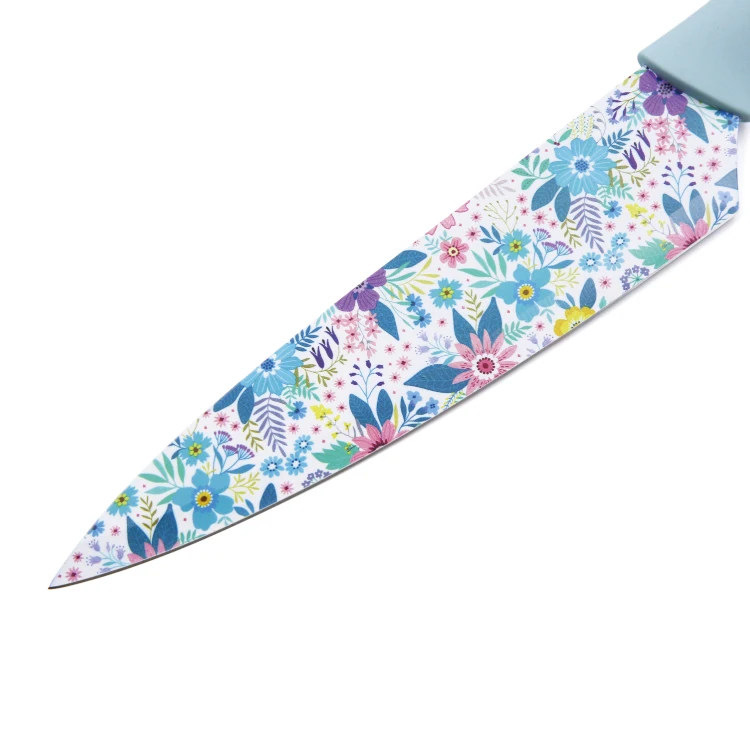 2022 New Arrival Knife Set Kitchen Non-stick Coating with PP Handle Stainless Steel Chef Knife with Sheath