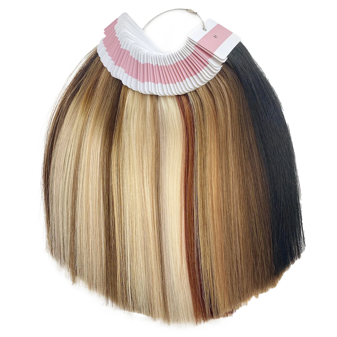 Haiyi Creative Design Hair Length 10 Inches White Human Hair Color Ring Swatch