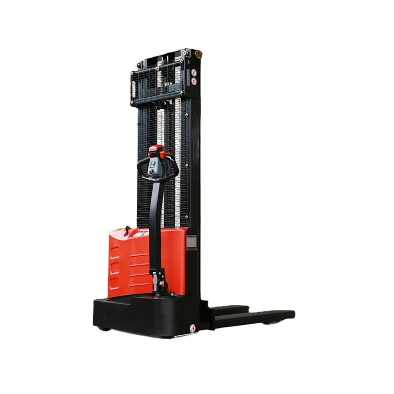 2000kg stand 1.5t reach truck electric stacker mini self loading portable forklift electric stacker
