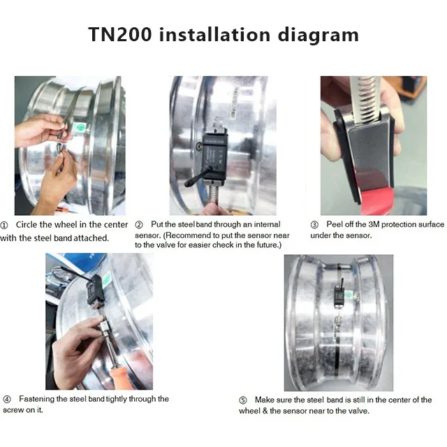 Daovay Strap Style TN200 Truck Tpms Tire Pressure Monitoring System TPMS FOR BUS TRUCK