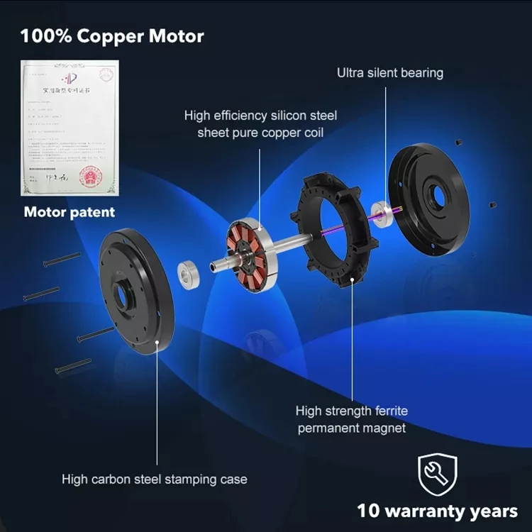 Household Black 5-Blade Ceiling Fan Modern Remote Control Led Ceiling Fan With Lights