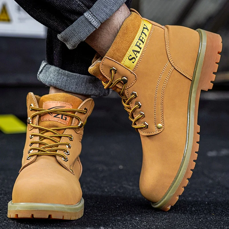 Wholesale ZG Boots For Work Woodland Safety Shoes Microfiber Leather