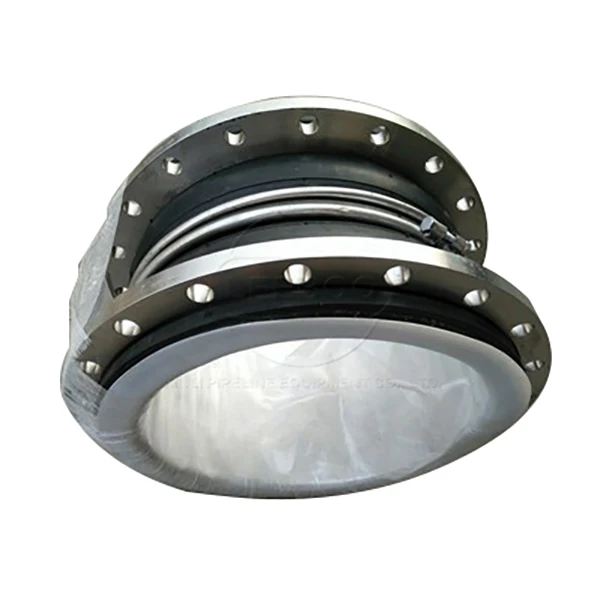 DN100 chemical acid alkali resistance resistant flexible single sphere epdm flange bellow rubber expansion joint ptfe