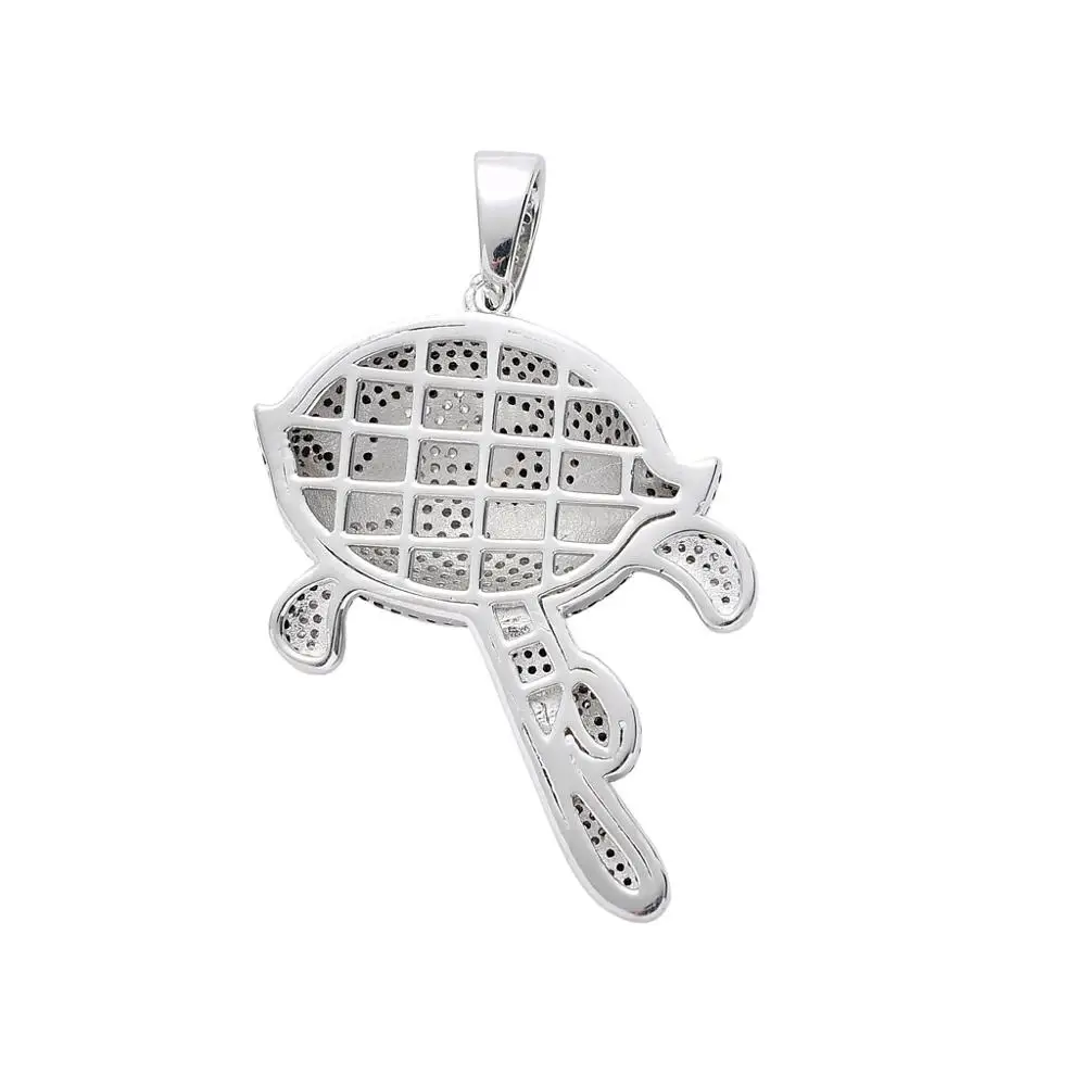 Hip Hop Hot Sale Elf Punk Buttercup Pendant Iced Out Cartoon Charm Powerpuff Girls Pendant Necklace