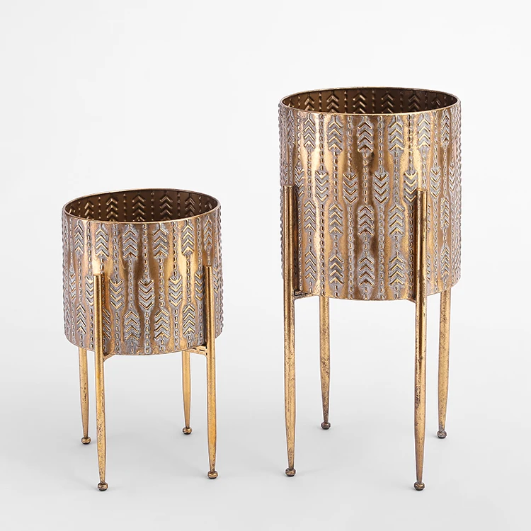 Металлический Цветочный горшок ручной работы