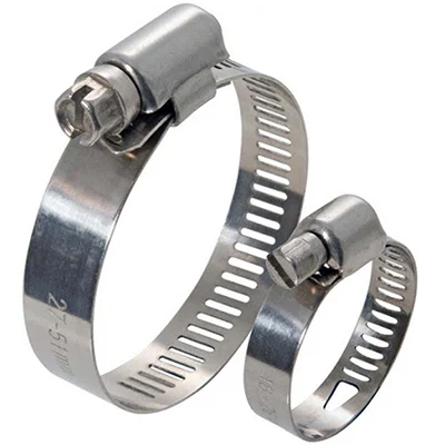 Manufacturer stainless steel pipe clamp custom sizes types american hose clamp  ss304 316 hose clamp