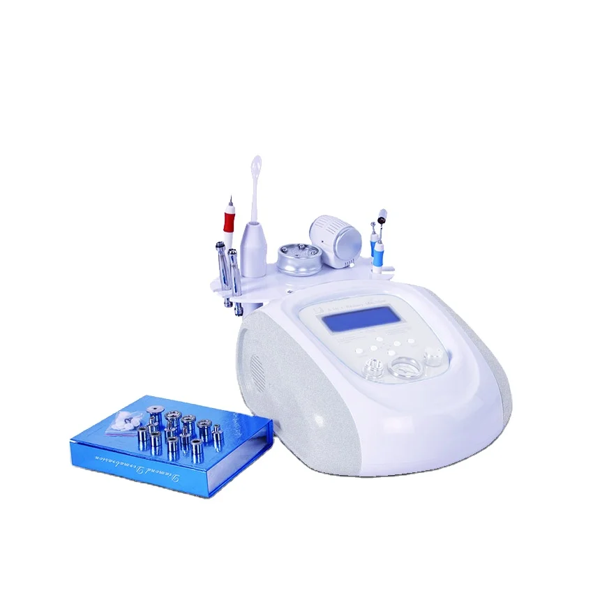 Professional 6 in 1 Electrical Hot Cold Facial Massage Diamond Dermabrasion Beauty Machine