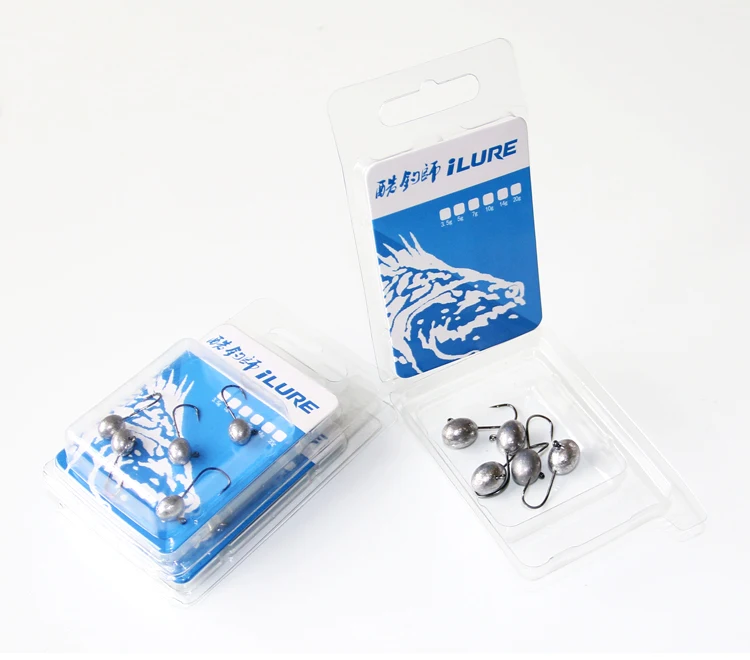 iLure 1.5g 2g 2.5g 3g 4g 5g 6g 7g  Mustad Jig Head Hook High Carbon Steel Lead Fishing Hooks Angling Hooks Set