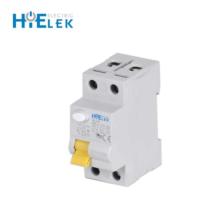 HLL8 series RCCB 2P 40A 30mA Type AC & A & S with CB test report
