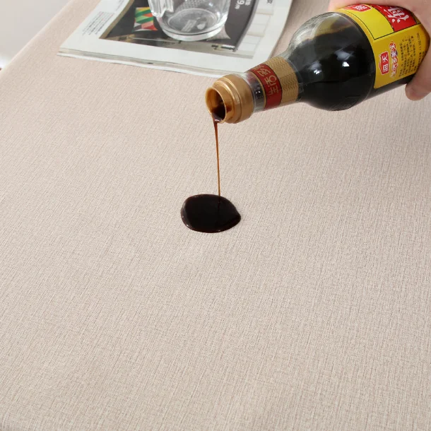 Solid color table cloth PVC waterproof table cloth oil-proof tablecloth