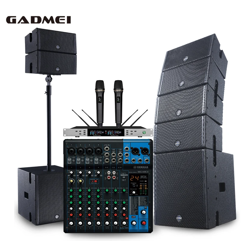5 inch Two-way coaxial waterproof party event 12 inch bass active line array speakers sound system and speakers