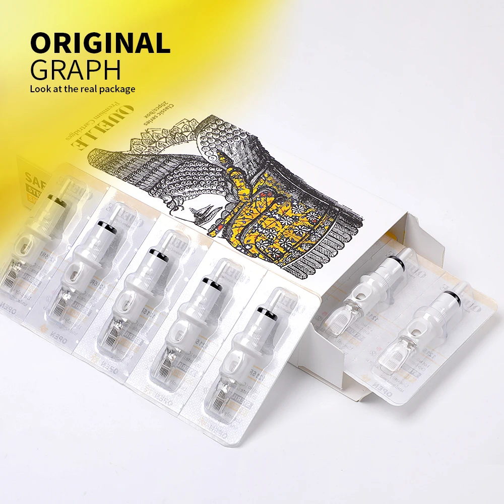 Solong Quelle Round liner shader curved Magnum Tattoo Needles cartridge Disposable 3RL 5RL Tattoo Cartridges Needles