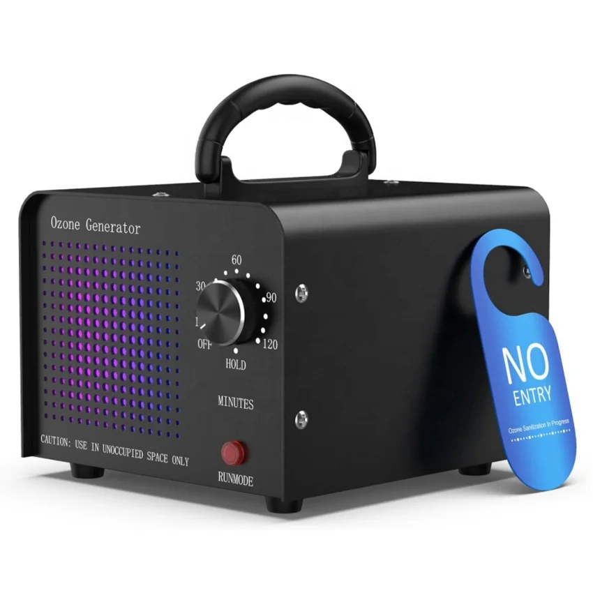 0zone Generator 30000mg - 0zone Machine for Car/Home/Smoke/Pet Odor, Black