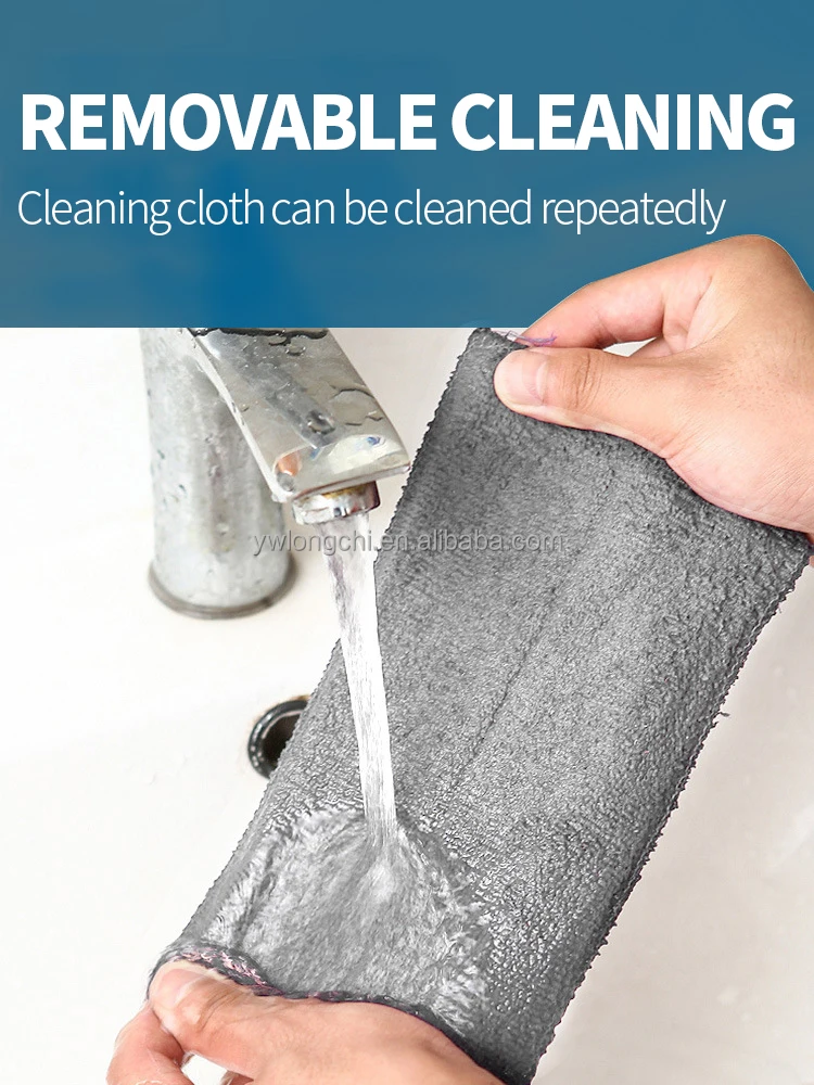 Multifunctional 2 in 1 Plastic Adjustable Window Glass Cleaning Wiper Set Household Cleaner Brush Tool for Window Gap