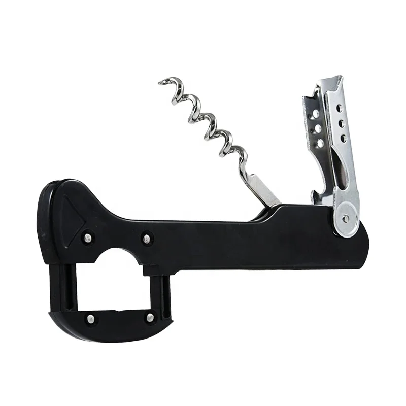 10021 Houseables Wine Opener  Cork Screw No Blade  Foil Cutter 3 in 1, for Waiter - Mokmann