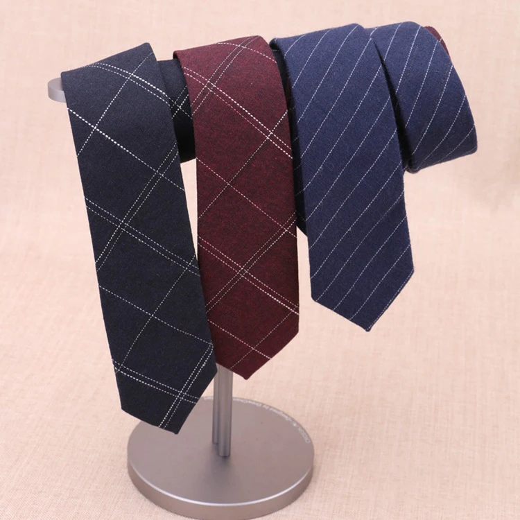 
Модный хлопковый галстук для мужчин, деловой галстук для встреч, официальный, полосатый клетчатый жаккардовый галстук, повседневная одежда, аксессуары для костюма 