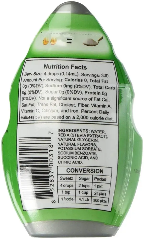 EZ-Sweetz Stevia Liquid Sweetener, 1.36 oz Bottle