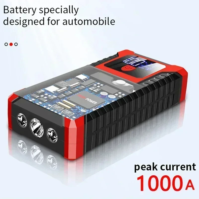 Portable Charger Starting Emergency Tool Multi-function Battery With Tire Inflator Portable 12v OEM Passenger Car Jump Starter