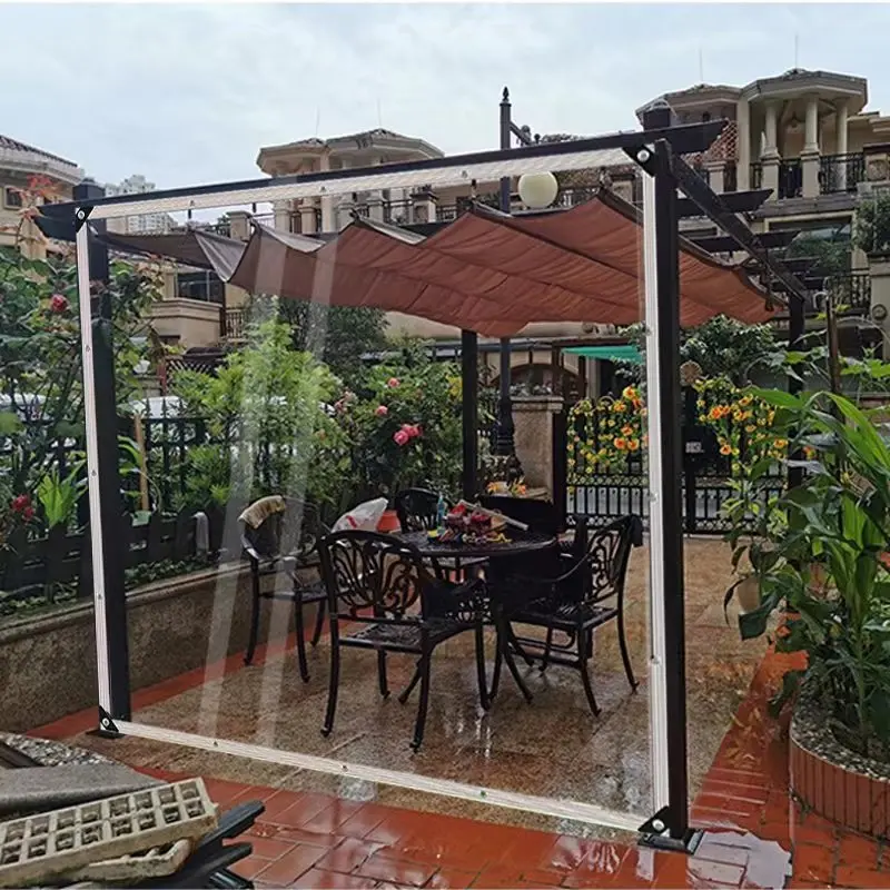 Edging Perforated Plastic Film Transparent Rainproof Greenhouse Cloth Fleshy Flowers Insulation Cold Shade Sails Nets