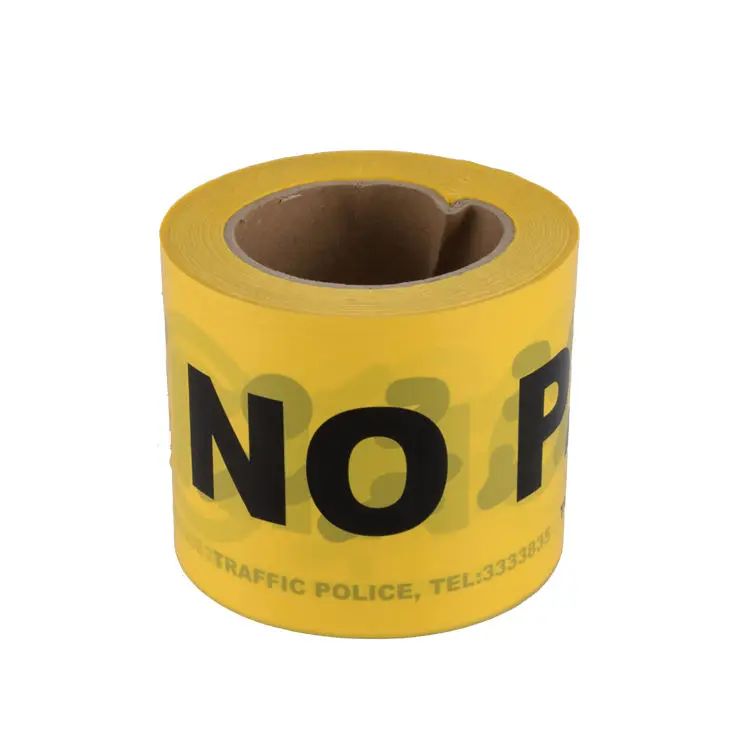 Elecpopular 2024 Custom Printed Orange Plastic PE Warning Tape No-Adhesion Barrier for Caution and Danger