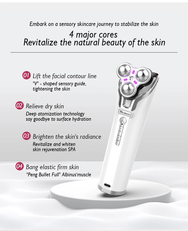 Support OEM/ODM High Quality professional red light therapy manufacturer ems face lifting massager home use rf beauty instrument