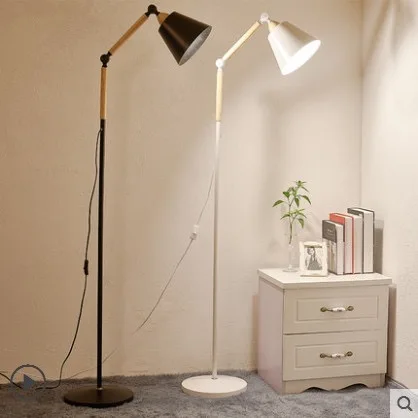 wood nordic design E27 floor standing lamp