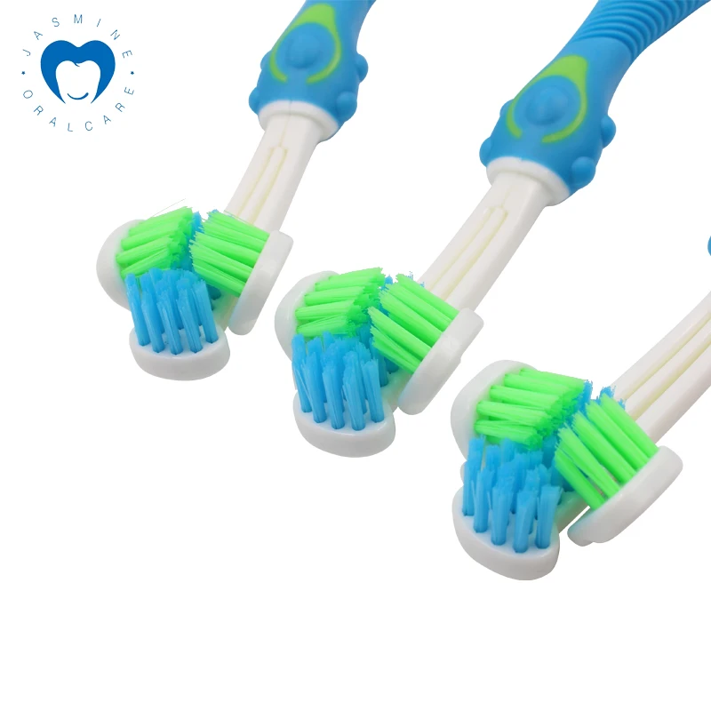 Triple-Head Pet Teeth Cleaning Tooth Brush For Dogs