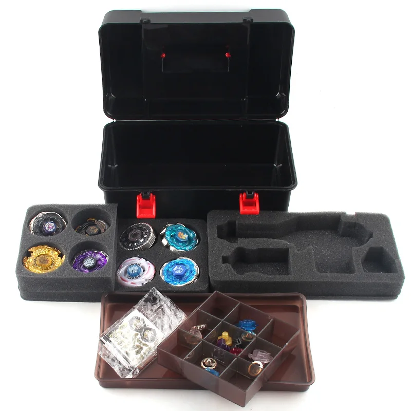 Original Metal Battle Beyblades Toys Set Bayblade Burst Spinning Top Toy Gyro Box Toolbox With Stadium And Launcher Case For Kid